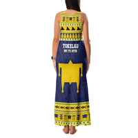 Tokelau Christmas Family Matching Tank Maxi Dress and Hawaiian Shirt Tokelauan Turtle Santa Sleigh LT05 - Polynesian Pride
