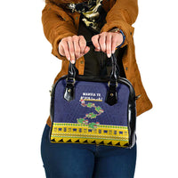 Tokelau Christmas Shoulder Handbag Tokelauan Turtle Santa Sleigh