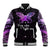 Pancreatic Cancer Awareness Baseball Jacket Keep Calm And Fight On Polynesian Pattern LT05 Unisex Purple - Polynesian Pride