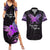 Pancreatic Cancer Awareness Couples Matching Summer Maxi Dress and Hawaiian Shirt Keep Calm And Fight On Polynesian Pattern LT05 Purple - Polynesian Pride
