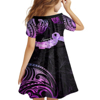 Pancreatic Cancer Awareness Family Matching Long Sleeve Bodycon Dress and Hawaiian Shirt Keep Calm And Fight On Polynesian Pattern LT05 - Polynesian Pride