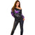 Pancreatic Cancer Awareness Off Shoulder Sweater Keep Calm And Fight On Polynesian Pattern LT05 - Polynesian Pride