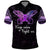 Pancreatic Cancer Awareness Polo Shirt Keep Calm And Fight On Polynesian Pattern LT05 Purple - Polynesian Pride