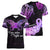 Pancreatic Cancer Awareness Women V Neck T Shirt Keep Calm And Fight On Polynesian Pattern LT05 - Polynesian Pride