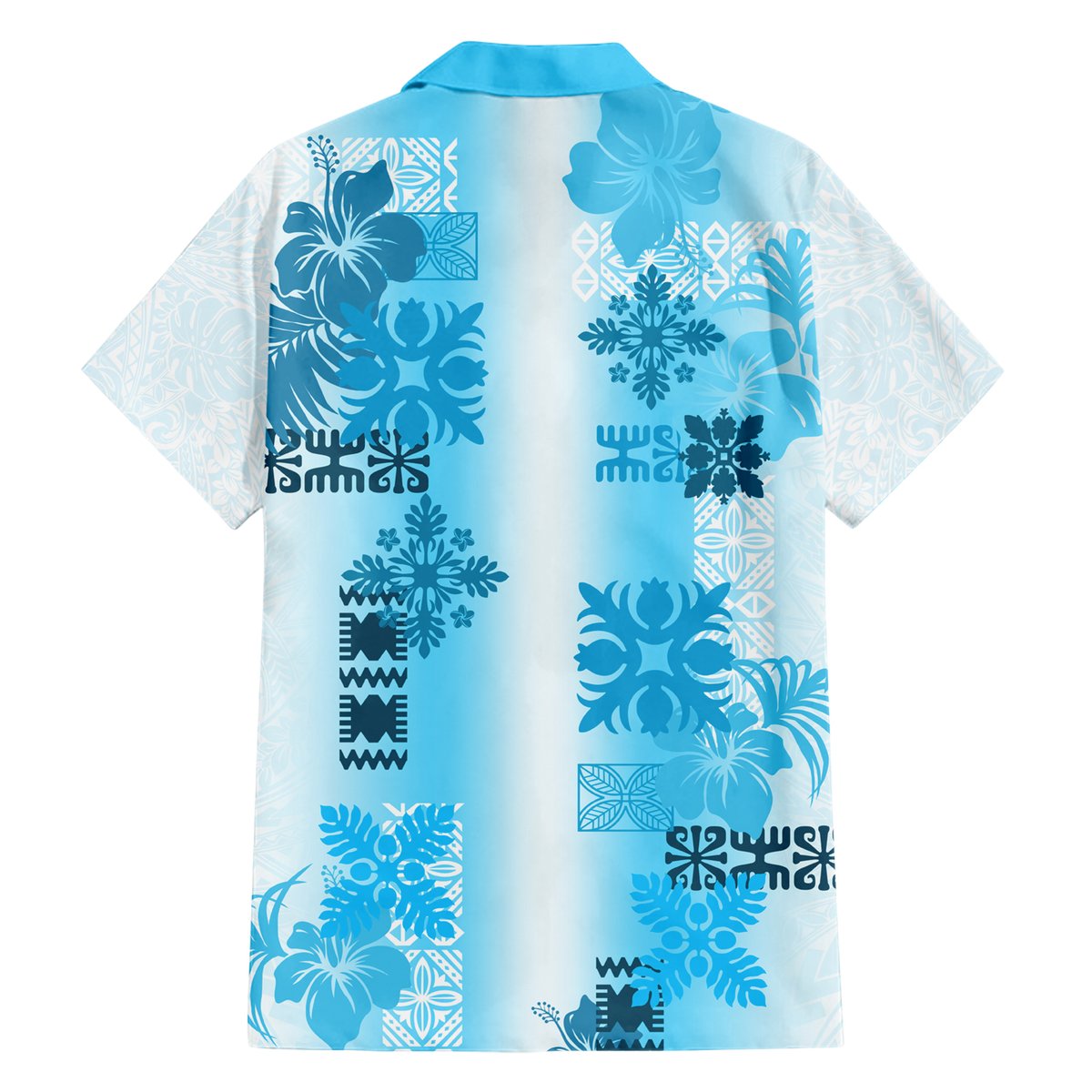 Hawaiian Quilt Hawaiian Shirt Vintage Pattern Blue LT05 - Polynesian Pride