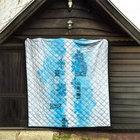 Hawaiian Quilt Quilt Vintage Pattern Blue LT05 - Polynesian Pride