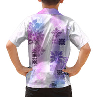 Hawaiian Quilt Kid Hawaiian Shirt Vintage Pattern Galaxy LT05 - Polynesian Pride