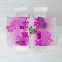 Hawaiian Quilt Tablecloth Vintage Pattern Pink LT05 Pink - Polynesian Pride