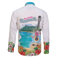 Aloha Hawaii Waikiki Beach Landscape Family Matching Short Sleeve Bodycon Dress and Hawaiian Shirt LT05 - Polynesian Pride