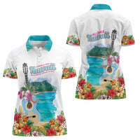 Aloha Hawaii Waikiki Beach Landscape Women Polo Shirt LT05 - Polynesian Pride