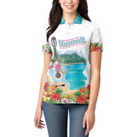 Aloha Hawaii Waikiki Beach Landscape Women Polo Shirt LT05 - Polynesian Pride