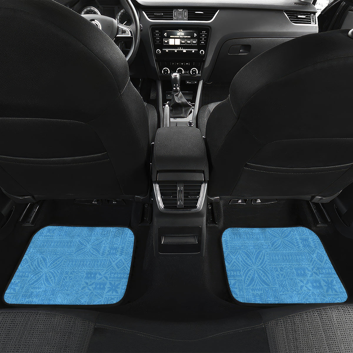 Custom Fiji And USA Palm Tree With Eagle Car Mats LT05 - Polynesian Pride