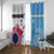 Custom Fiji And USA Palm Tree With Eagle Window Curtain LT05 With Grommets Blue - Polynesian Pride