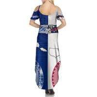 Custom Samoa And USA Together Family Matching Summer Maxi Dress and Hawaiian Shirt LT05 - Polynesian Pride