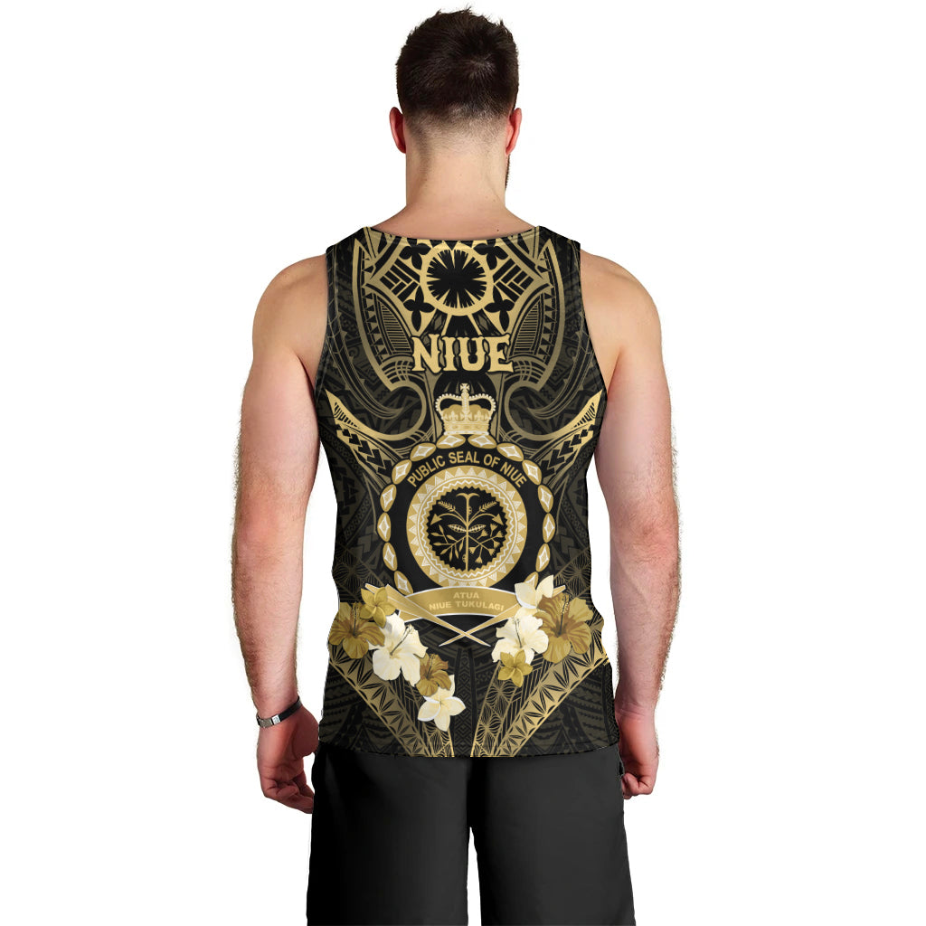 Niue Women's Day Men Tank Top With Polynesian Pattern LT05 - Polynesian Pride