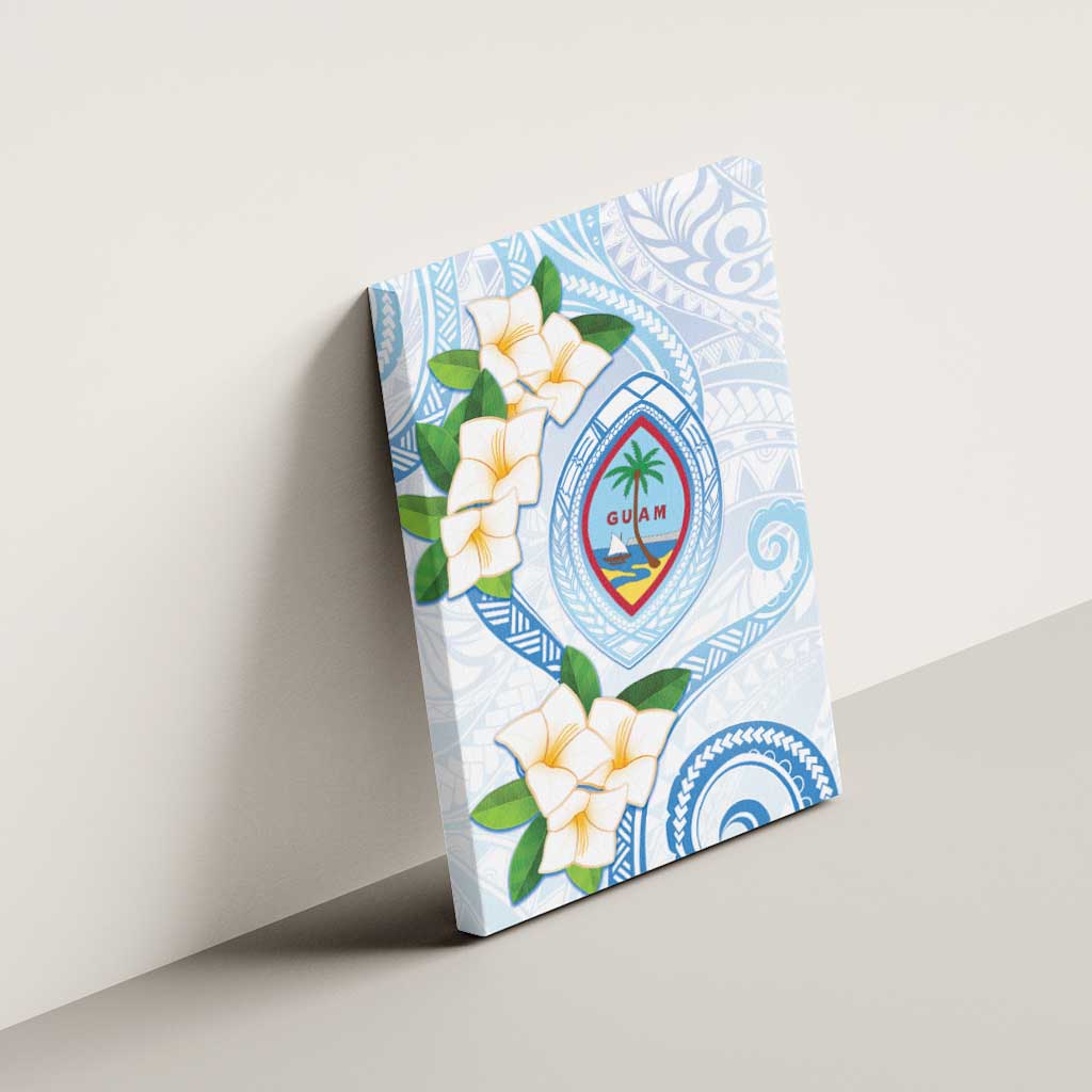Guam Chamorro Canvas Wall Art Guasali Flowers Curves Style