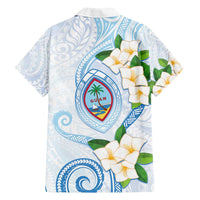 Guam Chamorro Family Matching Off Shoulder Maxi Dress and Hawaiian Shirt Guasali Flowers Curves Style LT05 - Polynesian Pride