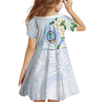 Guam Chamorro Family Matching Off Shoulder Short Dress and Hawaiian Shirt Guasali Flowers Curves Style LT05 - Polynesian Pride