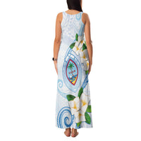 Guam Chamorro Family Matching Tank Maxi Dress and Hawaiian Shirt Guasali Flowers Curves Style LT05 - Polynesian Pride