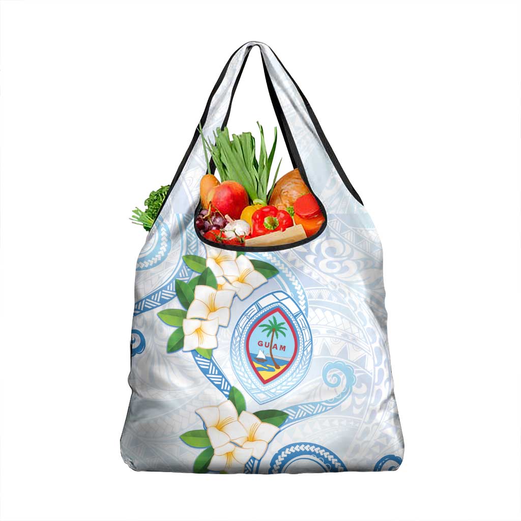 Guam Chamorro Grocery Bag Guasali Flowers Curves Style