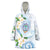 Guam Chamorro Wearable Blanket Hoodie Guasali Flowers Curves Style