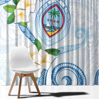 Guam Chamorro Window Curtain Guasali Flowers Curves Style
