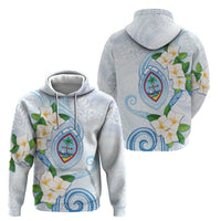 Guam Chamorro Zip Hoodie Guasali Flowers Curves Style
