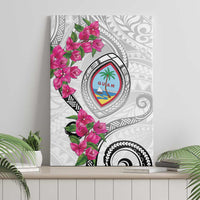 Guam Chamorro Canvas Wall Art Curves Polynesian Tattoo Mix Bougainvillea