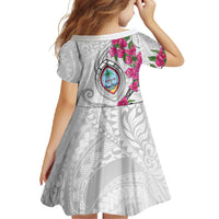Guam Chamorro Family Matching Tank Maxi Dress and Hawaiian Shirt Curves Polynesian Tattoo Mix Bougainvillea LT05 - Polynesian Pride