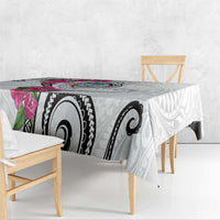 Guam Chamorro Tablecloth Curves Polynesian Tattoo Mix Bougainvillea