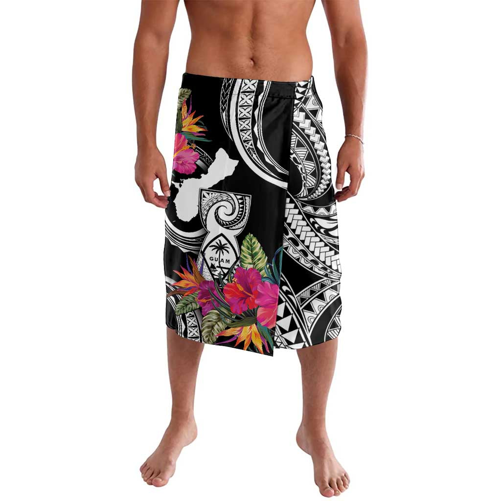 Hafa Adai Guam Lavalava Polynesian Tattoo Tropical Flowers