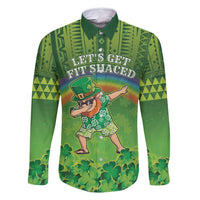 Personalised Hawaii Saint Patrick's Day Family Matching Mermaid Dress and Hawaiian Shirt Let's Get Fit Shaced