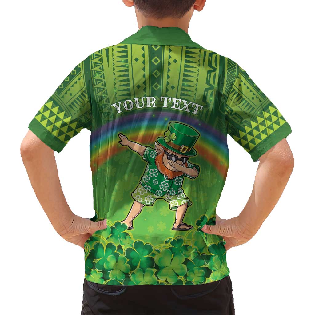Personalised Hawaii Saint Patrick's Day Family Matching Tank Maxi Dress and Hawaiian Shirt Let's Get Fit Shaced