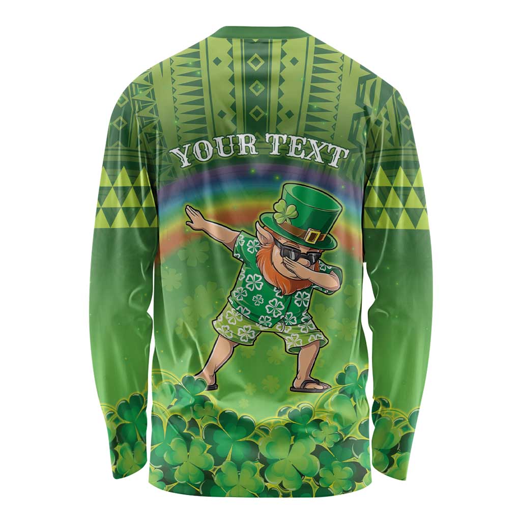 Personalised Hawaii Saint Patrick's Day Long Sleeve Shirt Let's Get Fit Shaced