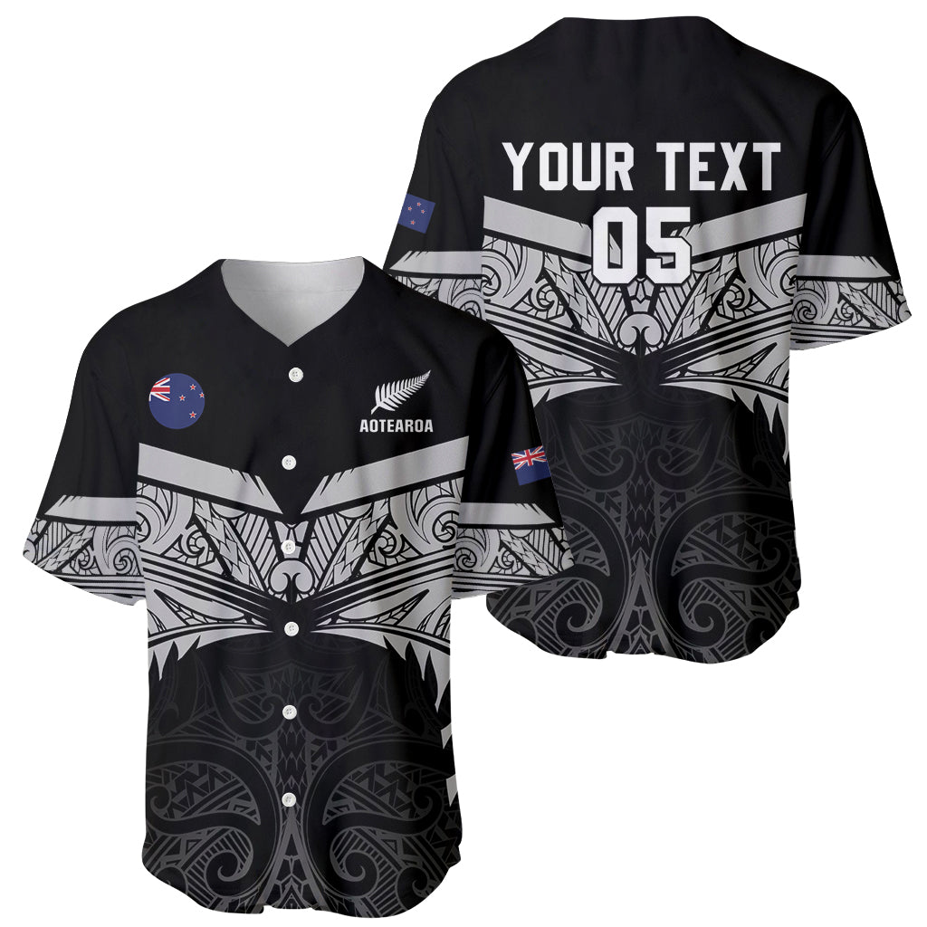 Custom New Zealand Cricket Baseball Jersey Go Champions World Cup 2024 With Maori Pattern LT05 - Polynesian Pride