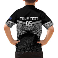 Custom New Zealand Cricket Family Matching Puletasi and Hawaiian Shirt Go Champions World Cup 2024 With Maori Pattern LT05 - Polynesian Pride
