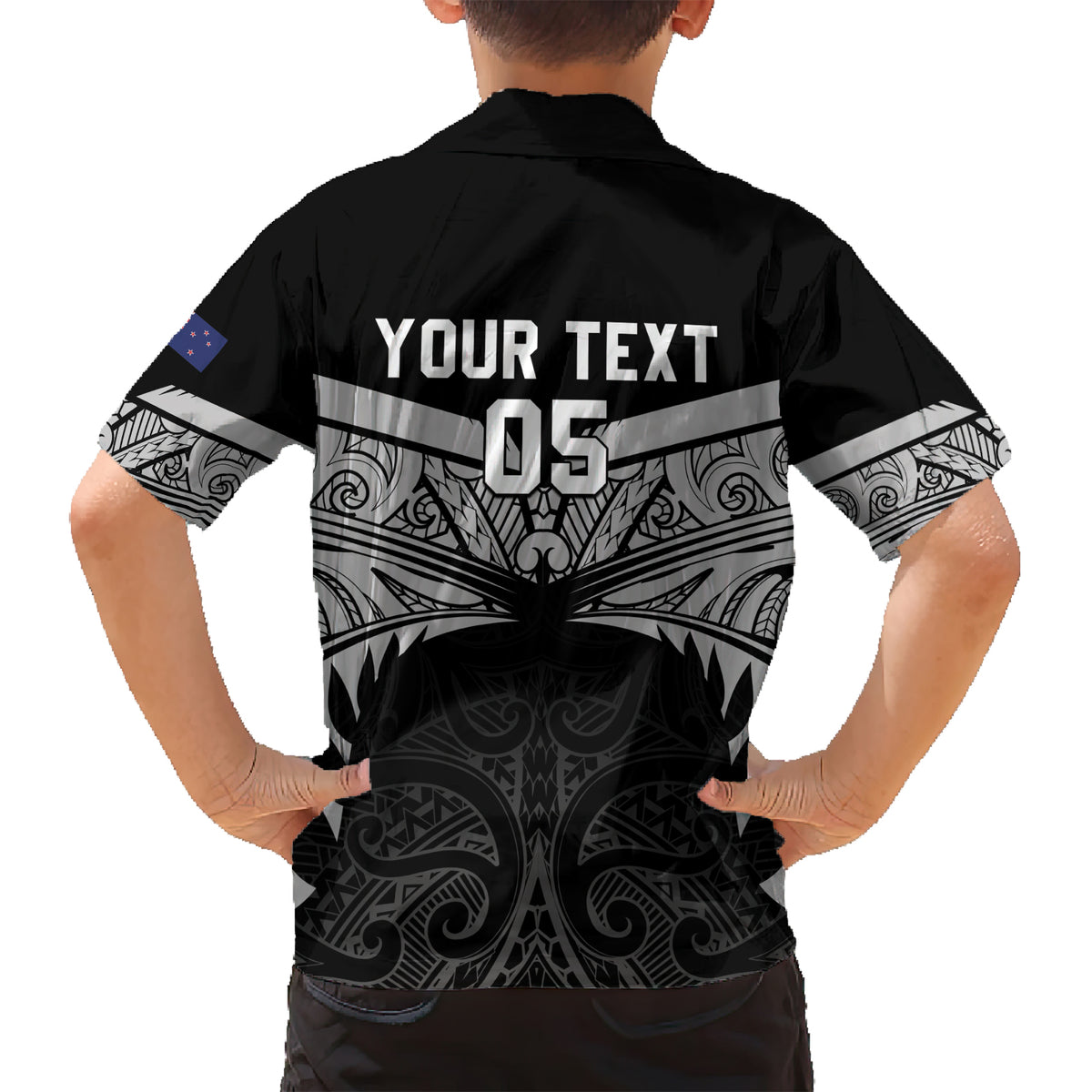 Custom New Zealand Cricket Family Matching Short Sleeve Bodycon Dress and Hawaiian Shirt Go Champions World Cup 2024 With Maori Pattern LT05 - Polynesian Pride