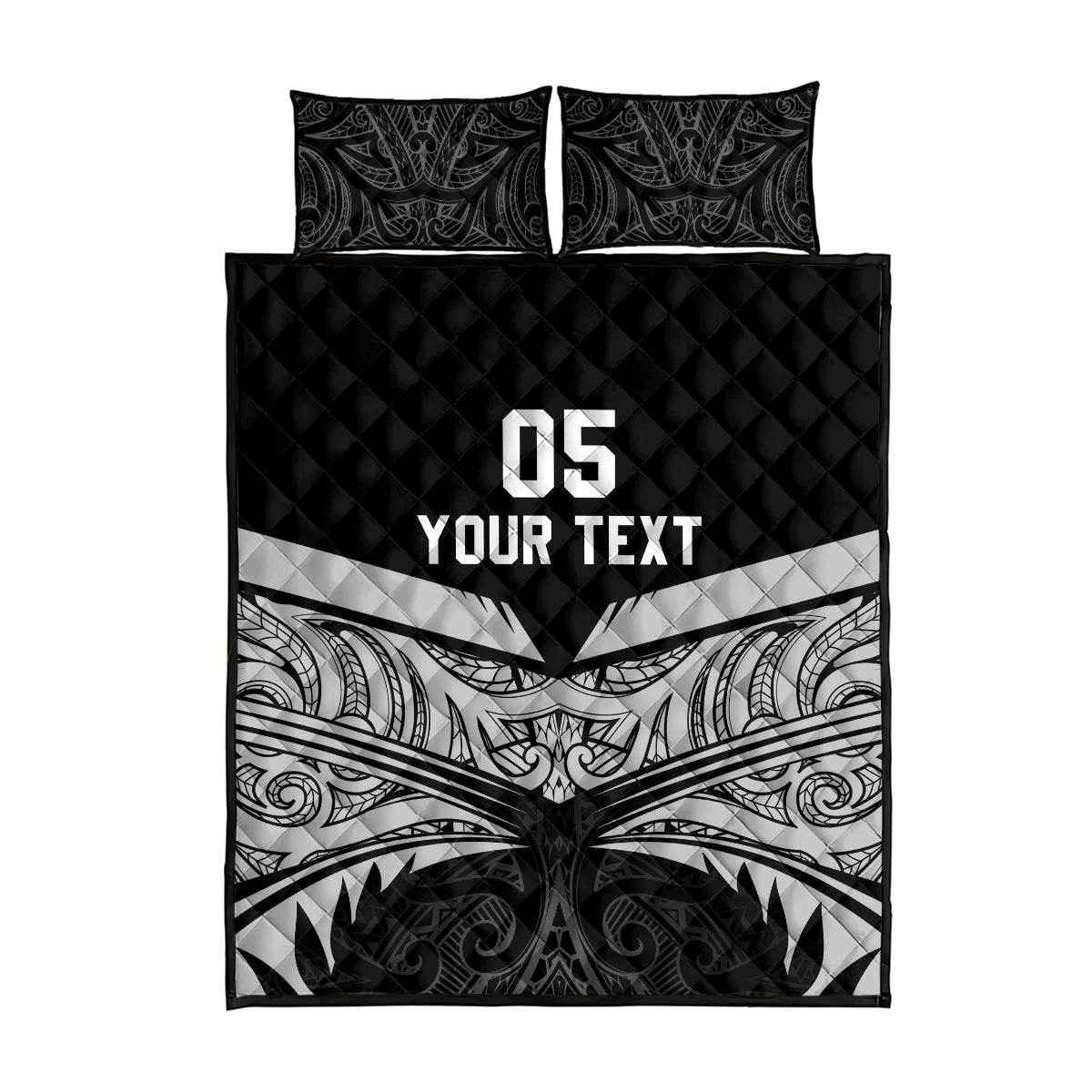 Custom New Zealand Cricket Quilt Bed Set Go Champions World Cup 2024 With Maori Pattern LT05 - Polynesian Pride