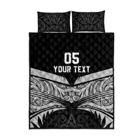 Custom New Zealand Cricket Quilt Bed Set Go Champions World Cup 2024 With Maori Pattern LT05 - Polynesian Pride