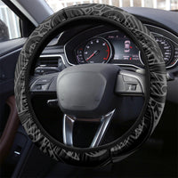 Custom New Zealand Cricket Steering Wheel Cover Go Champions World Cup 2024 With Maori Pattern