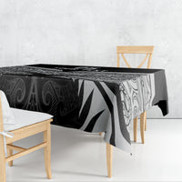 Custom New Zealand Cricket Tablecloth Go Champions World Cup 2024 With Maori Pattern