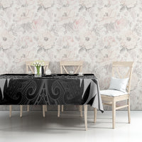 Custom New Zealand Cricket Tablecloth Go Champions World Cup 2024 With Maori Pattern