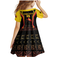 Custom Papua New Guinea Cricket Family Matching Mermaid Dress and Hawaiian Shirt 2024 World Cup LT05 - Polynesian Pride