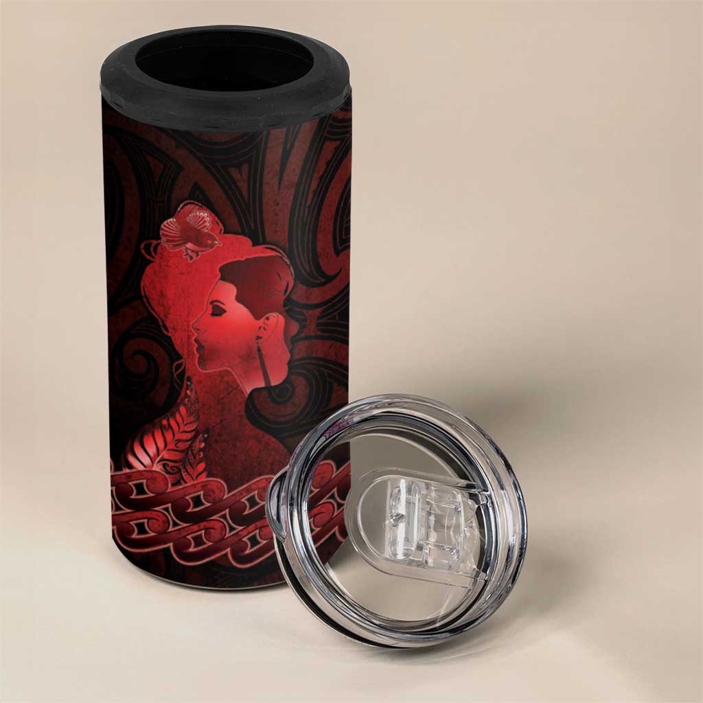 Aotearoa Mana Wahine 4 in 1 Can Cooler Tumbler The Spiritual Power Of Women LT05 - Polynesian Pride