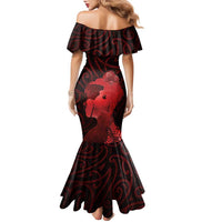 Aotearoa Mana Wahine Family Matching Mermaid Dress and Hawaiian Shirt The Spiritual Power Of Women LT05 - Polynesian Pride