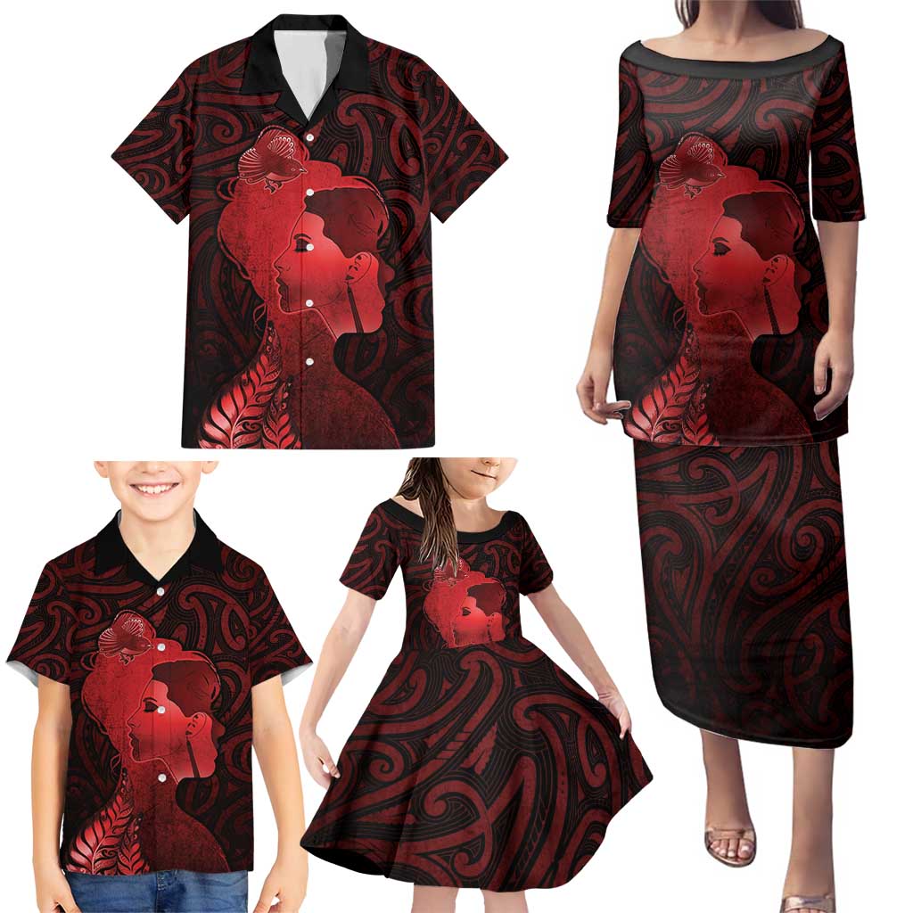 Aotearoa Mana Wahine Family Matching Puletasi and Hawaiian Shirt The Spiritual Power Of Women LT05 - Polynesian Pride