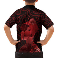 Aotearoa Mana Wahine Family Matching Short Sleeve Bodycon Dress and Hawaiian Shirt The Spiritual Power Of Women LT05 - Polynesian Pride