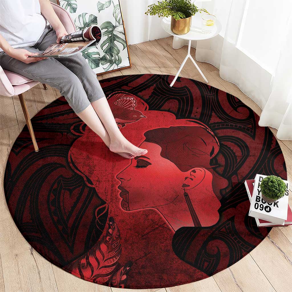 Aotearoa Mana Wahine Round Carpet The Spiritual Power Of Women