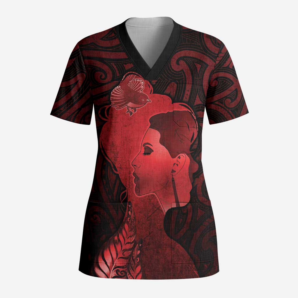 Aotearoa Mana Wahine Scrub Top The Spiritual Power Of Women - Polynesian Pride