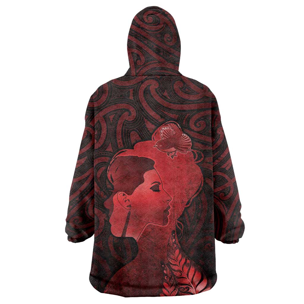 Aotearoa Mana Wahine Wearable Blanket Hoodie The Spiritual Power Of Women LT05 - Polynesian Pride
